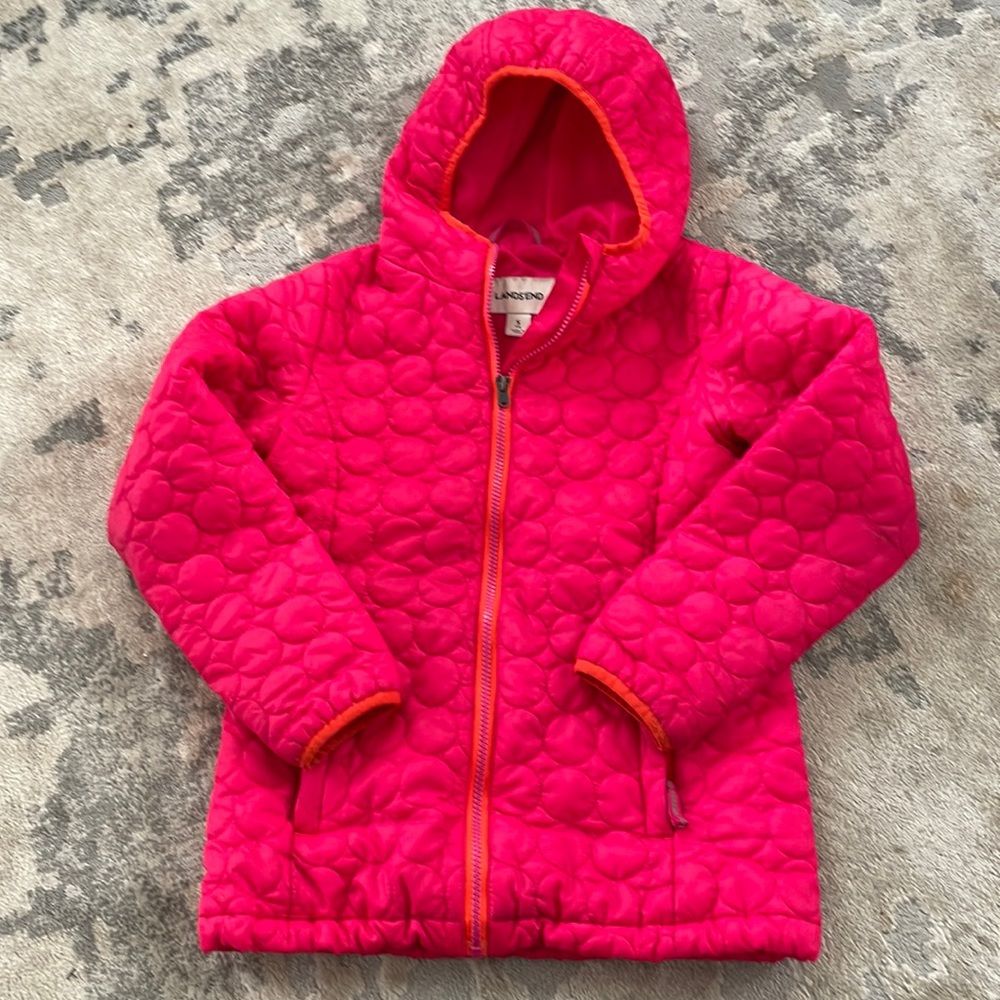 Lands end light weight puffer 7/8